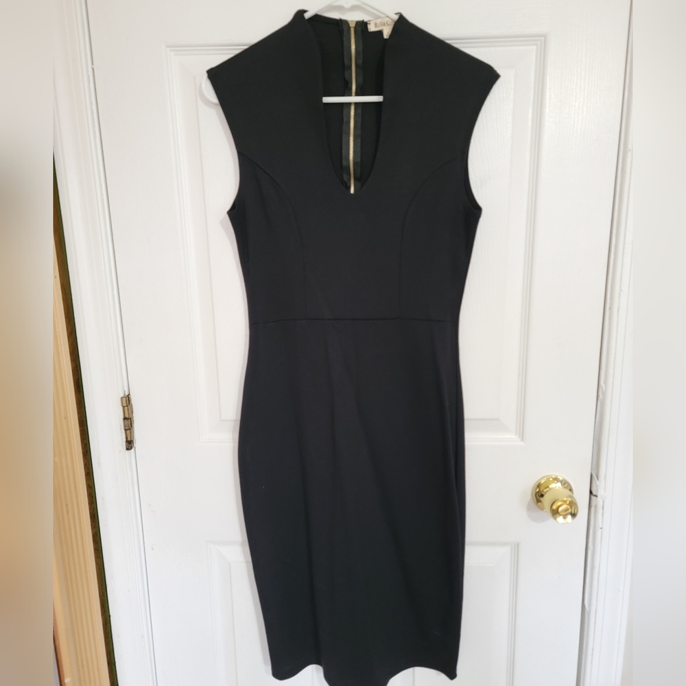 Rolla Coster Black Body Con Dress (L)